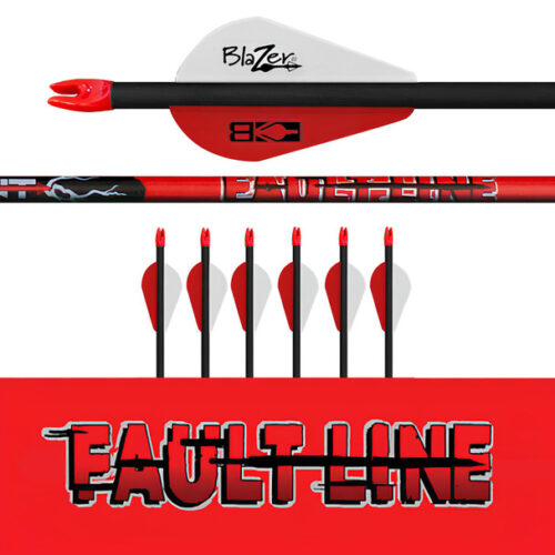 Faultline Arrows 6 Pk. - Fletched (.001 straightness)