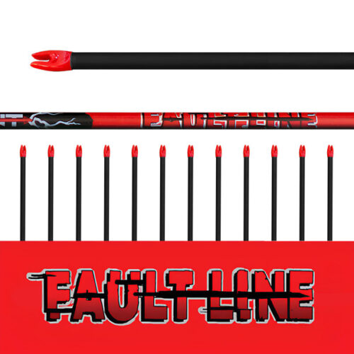Faultline Arrows 12 Pk. - Bare Shafts (.001 straightness)